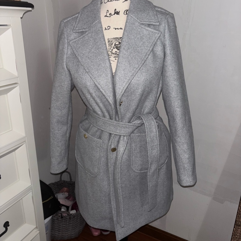 Marc New York Light Gray Trench Coat